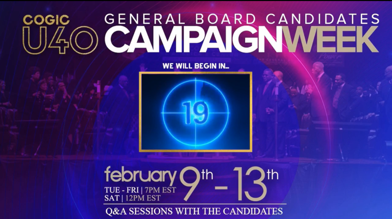 Under 40 Delegates General Board Candidates Campaign Week